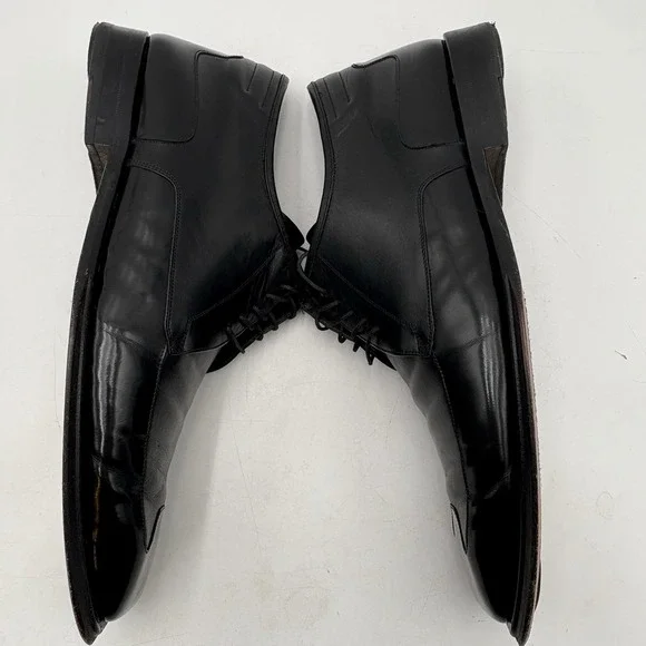 Mezlan Rovato Black Leather Lace Oxford Dress Shoes Men's 13M Square Toe Spain